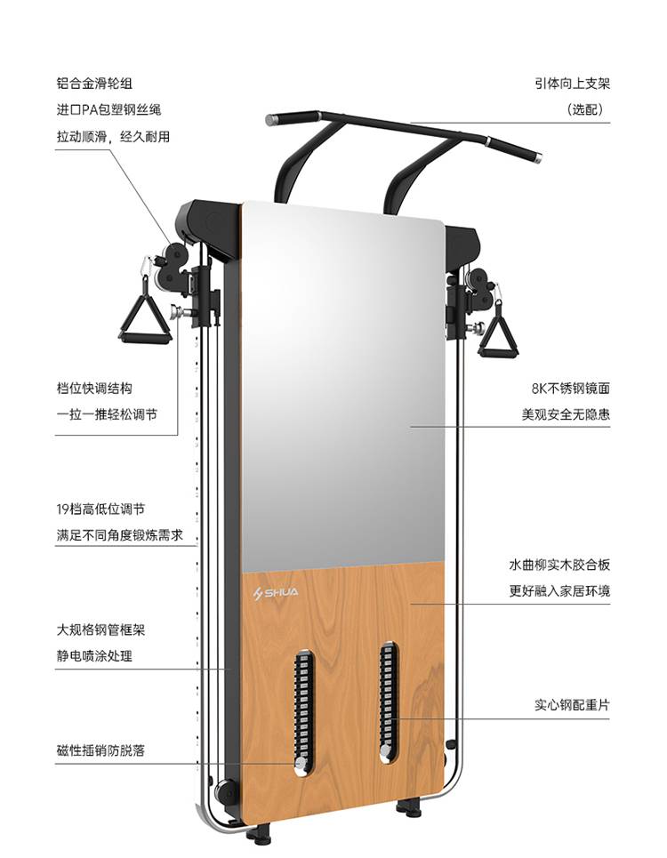 SH-G699 壁挂式拉绳训练器-广西快盈VIII体育健身器材有限公司
